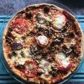 Pizza bolognaise et chèvre noix (IG bas)