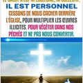 LE SALUT N’EST NI ECCLÉSIAL, NI COLLECTIF. IL EST PERSONNEL. CESSONS DE NOUS CACHER DERRIÈRE L’ÉGLISE, POUR MULTIPLIER LES