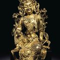A finely cast gilt-bronze figure of Avalokiteshvara, Ming dynasty, 15th century, probably Zhengtong period (1436-1449)