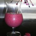 Smoothie framboises menthe