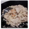 Risotto aux crevettes, dindes au lait de coco avec cookéo