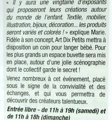 La presse parle de nous et de notre marché à St Sébastien!