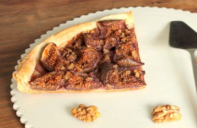 Tarte fine aux figues & noix