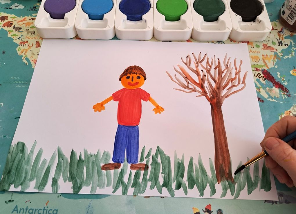 Galets de gouache géants