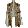 Santiago Pelaya. White Satin Spanish Matador's Cape (from Suit of Lights). Spain. Circa 1940s (?) 