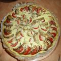 Tarte a la tomate et aubergine