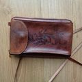 portefeuille pochette en cuir