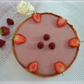 Tarte fraise-framboise curd