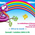 L'heure du conte : samedi 1er octobre 11h