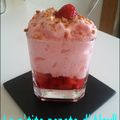 Mousse de fraises sur son lit /brisures Spéculos au TM