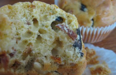 Muffins au boursin et tomates séchées