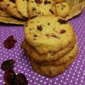 Sablés à la farine de quinoa et cranberries