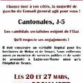 Cantonales 2011 : J-5