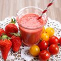 Smoothie fraises -tomates {recette} 