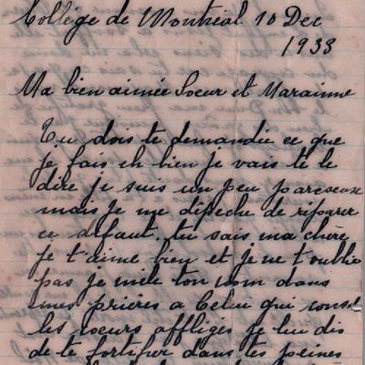 Une lettre qui nous en apprend beaucoup