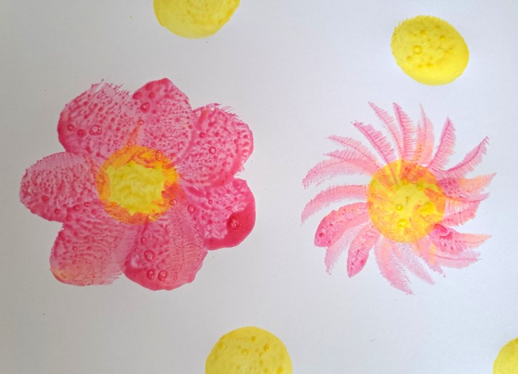 Fleurs couleurs chaudes