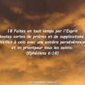 Ephésiens 6:18 (Verset Illustré) Priez