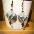 # 005. Boucles d'oreille origami lampions