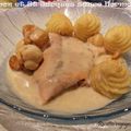 SAUMON ET St JACQUES SAUCE NORMANDE