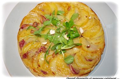 TATIN AU MAGRET ET AUX DEUX POMMES FONDANTES