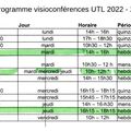 Info sur UTL pour la saison 2022 2023