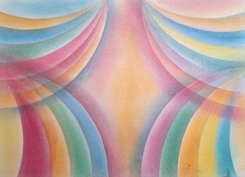 Pastels secs : SUPERPOSITIONS