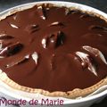 Tarte poire caramel beurre salé et chocolat