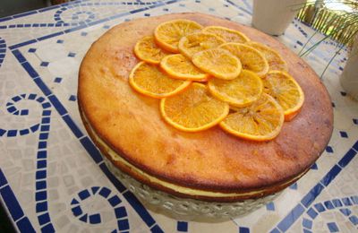 Gâteau yaourt, crème à l'orange