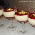 Panacotta au coulis de framboises (allégé)