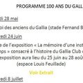 01 - 1637 - GALLIA CLUB LUNEL 100 ANS 1916-2016 - Programme - 06 07 2016