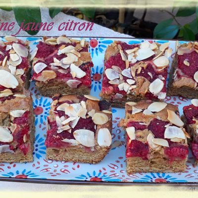 Fondants aux amandes et aux framboises