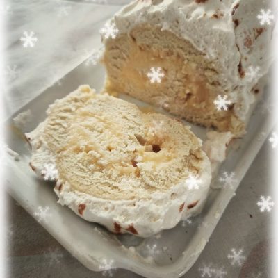 Bûche de Noël façon tarte au citron meringuée 