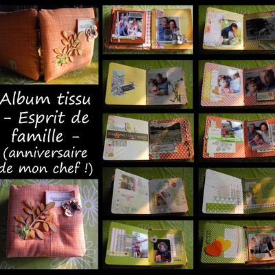Album tissu - Esprit de famille