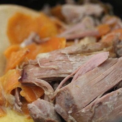 Cuisse de Dinde à la mijoteuse.