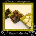 assortiment de petits chocolats tout mignon, tout beau!