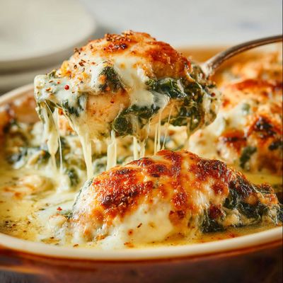 Le secret de mon Poulet Crémeux Épinards Gratiné : Le plat qui fait aimer les légumes !