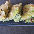 Scarpaccia aux courgettes et parmesan