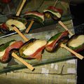 BROCHETTES AUBERGINE-JAMBON DE PARME