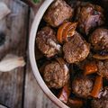 Boulettes façon bourguignon