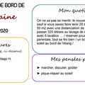 Carnet de bord du 17 au 23 juin 2020