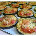 Aubergines façon pizza.