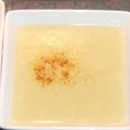 velouté d'asperges avec son gressin de jambon de Parme