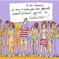 Robert chausse caricature les naturistes