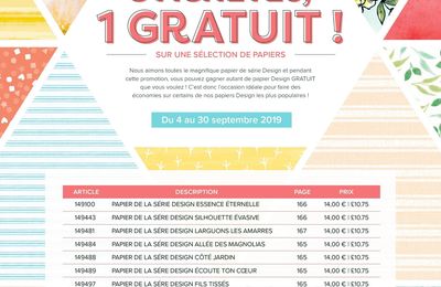 Promotion "Papiers Design en folie"