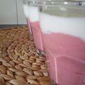 ...verrine framboise/lait de coco...