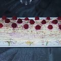 Bûche framboises mascarpone