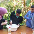 Faire des cookies >objectif de l'atelier pâtisserie>ce jeudi après-midi à l'accueil des enfants et des jeunes à Ourika Tadamoune