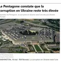 La corruption en Ukraine reste l’une des plus élevées en Europe, selon le Pentagone