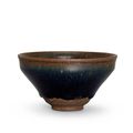 A Jian 'Hare's fur' temmoku bowl, Song dynasty (960-1279)