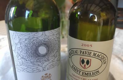 Pauillac : Mouton Rothschild 2002, Saint Emilion : Pavie Macquin 2005, et Sauternes : Rieussec 2001